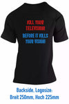 Unisex T-Shirt, Design "Television" Backside