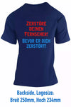 Unisex T-Shirt, Design "Fernsehen" Backside