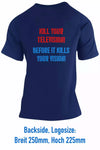 Unisex T-Shirt, Design "Television" Backside