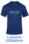 Unisex T-Shirt, Logo "think-self" 250x86mm Frontside