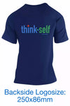 Unisex T-Shirt, Logo "think-self" 250x86mm Backside