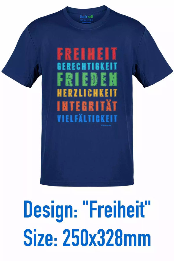 Unisex T-Shirt, Design "Freiheit" Frontside
