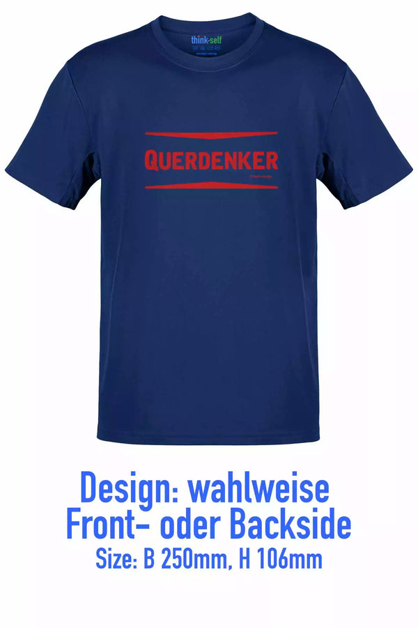 Unisex T-Shirt, Design "Querdenker" Front- oder Backside