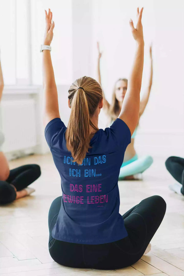 Unisex T-Shirt, Design "Ich bin das ich bin..." Backside