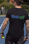 Unisex T-Shirt, Logo "think-self" 250x86mm Backside