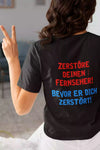 Unisex T-Shirt, Design "Fernsehen" Backside