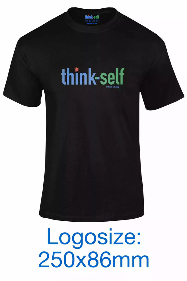 Unisex T-Shirt, Logo "think-self" 250x86mm Frontside