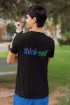 Unisex T-Shirt, Logo "think-self" 250x86mm Backside