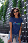 Unisex T-Shirt, Logo "think-self" 250x86mm Frontside