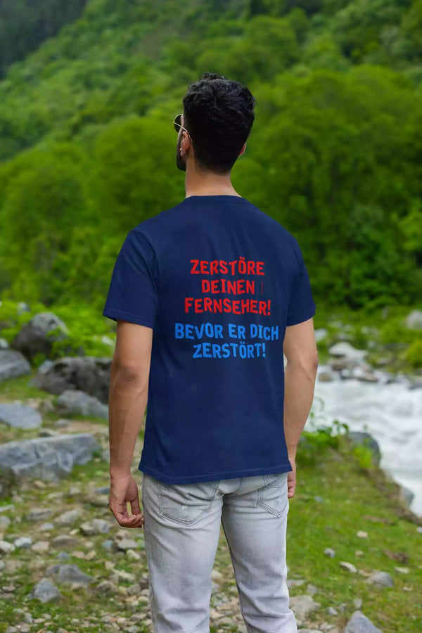 Unisex T-Shirt, Design "Fernsehen" Backside