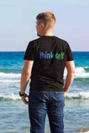 Unisex T-Shirt, Logo "think-self" 250x86mm Backside