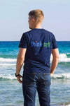 Unisex T-Shirt, Logo "think-self" 250x86mm Backside