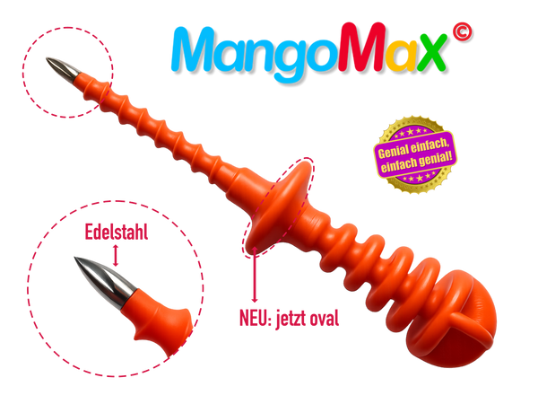 MangoMax 4.0 oval mit Edelstahlspitze