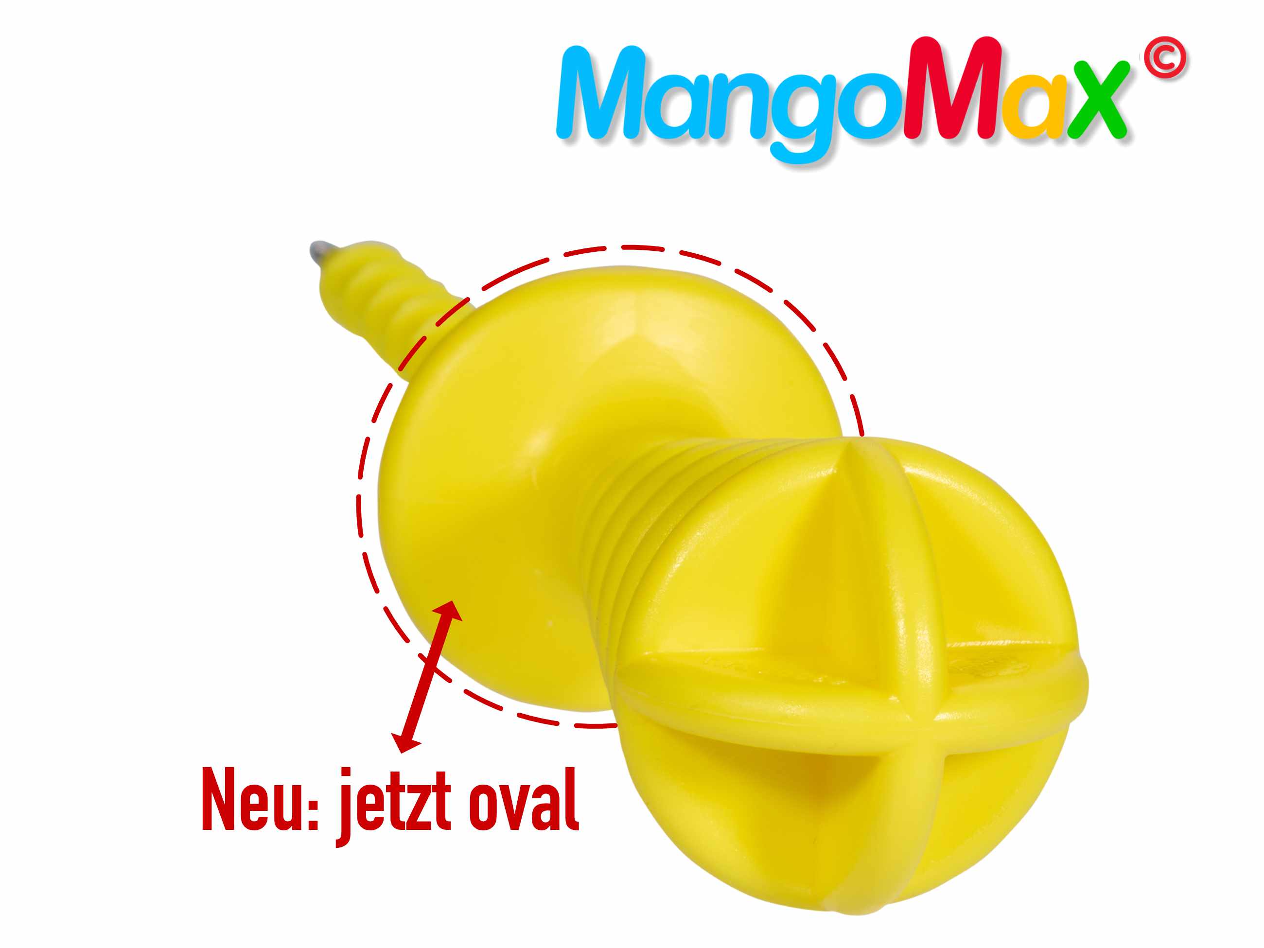 MangoMax 3.0 oval mit Edelstahlspitze